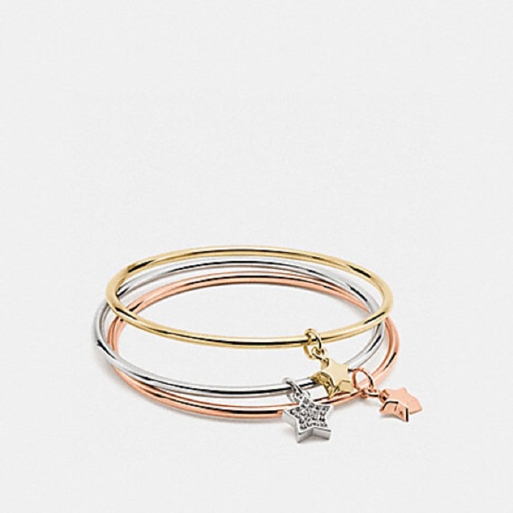 Coach BOXED STAR CHARM BANGLE SET